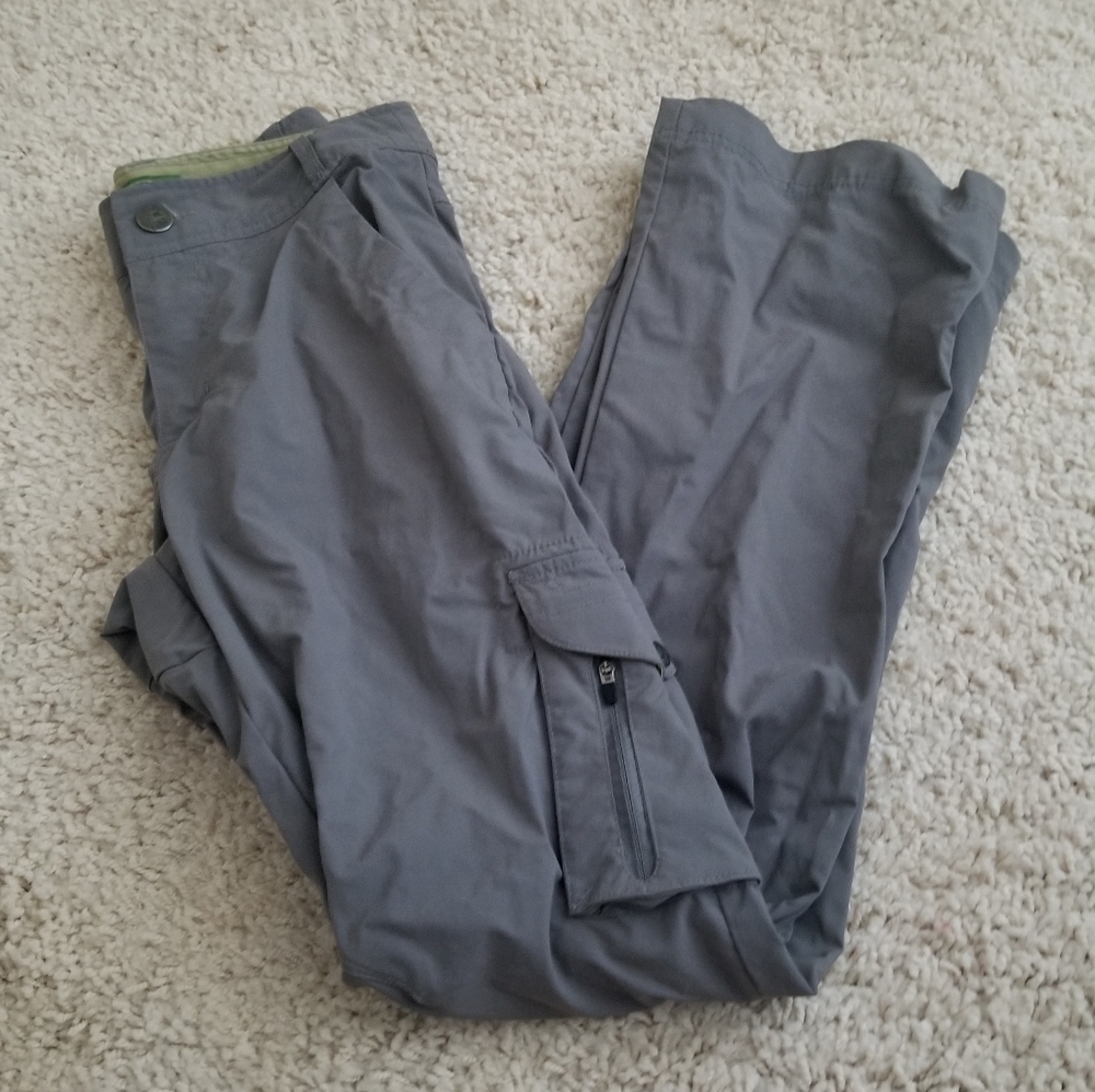 REI Cargo Gray Outdoor Hiking UPF 50+ Pants Sz 4